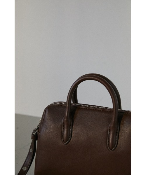 STYLEMIXER（スタイルミキサー）の「ミニマルボストンバッグ（ショルダーバッグ・レディース・ブラック/ブラウン・FREE）」の9枚目の写真