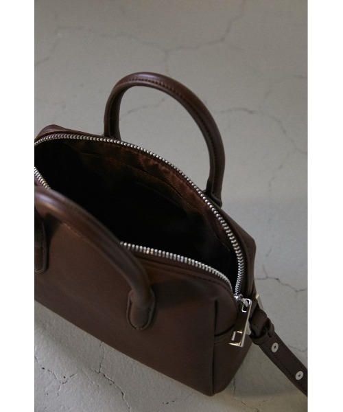 STYLEMIXER（スタイルミキサー）の「ミニマルボストンバッグ（ショルダーバッグ・レディース・ブラック/ブラウン・FREE）」の11枚目の写真