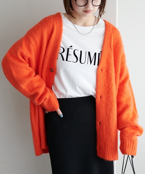 【WEB限定/ユニセックス】モヘアライクシャギーカーディガンの18枚目の写真
