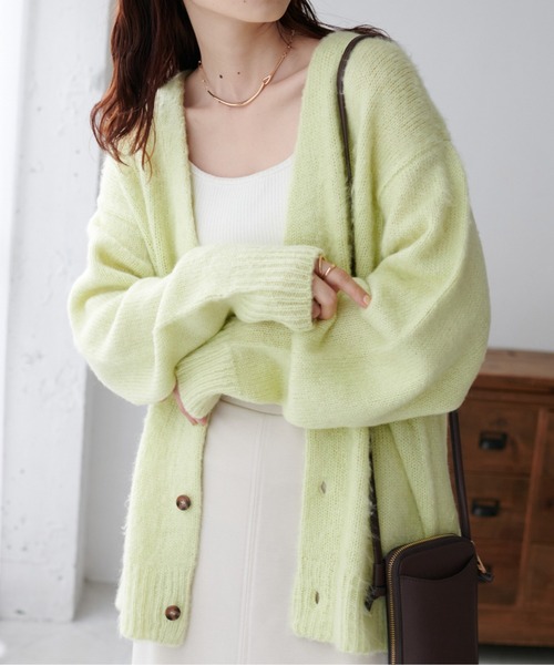 【未使用】ROPE モヘアカーディガン コート PRANK PROJECT(プランク プロジェクト)｜モヘアレースクロップド