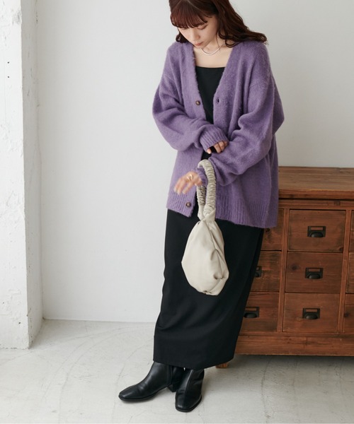 セール】【WEB限定/ユニセックス】モヘアライクシャギーカーディガン