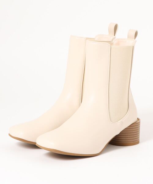 Banner Barrett（バナーバレット）の「ラウンドヒールショートブーツ（ブーツ・レディース・ブラウン/ブラック/ホワイト・23/24/25）」の2枚目の写真