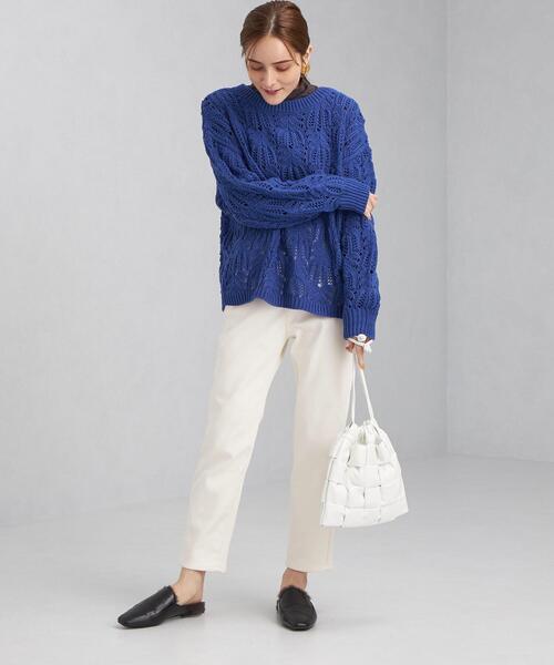 green label relaxing(グリーンレーベルリラクシング)の「ボンディング パンツ(その他パンツ・レディース・ホワイト/ブラック/モカ/その他1・44/46/40/38/42/36/34)」の14枚目の写真