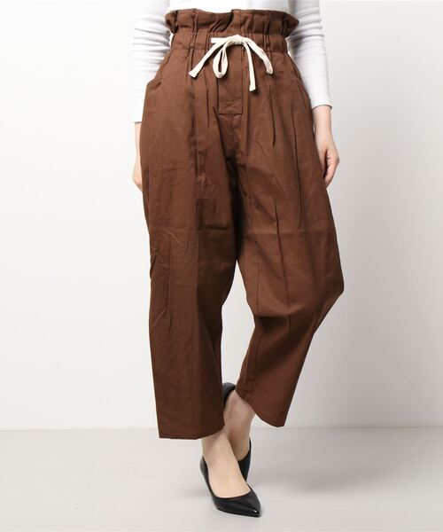 ehka sopo（エヘカソポ）の「ウエストフリルリボンパンツ（その他パンツ・レディース・ベージュ/ブラウン/カーキ・ﾌﾘ-）」の7枚目の写真