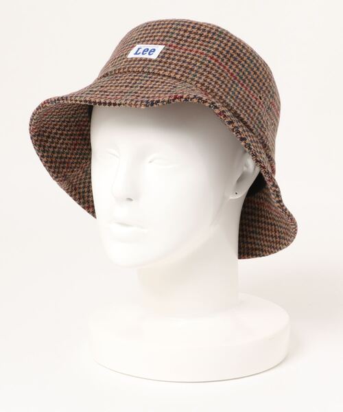 Lee（リー）の「LEE/リー BUCKET TWEED CHECK（ハット・レディース・ブラック/ダークグリーン/ベージュ・58cm）」の3枚目の写真