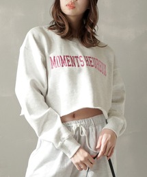 SPINNS | MOMENTロゴ ショート丈 裏毛スウェット(スウェット)