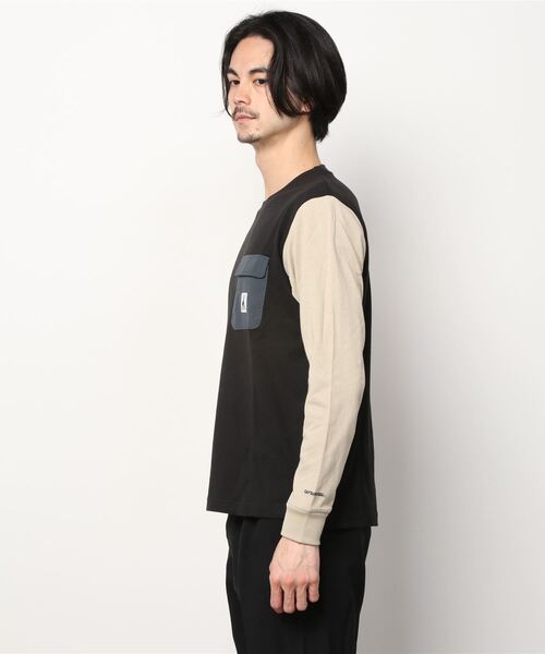 CAPTAIN STAG（キャプテンスタッグ）の「CAPTAIN STAG/キャプテンスタッグ ヘビーパッチポケット無地ロンT（Tシャツ/カットソー・メンズ・ホワイト/ブラック/ベージュ/ホワイト系その他/ブラック系その他・LL/M/L）」の6枚目の写真
