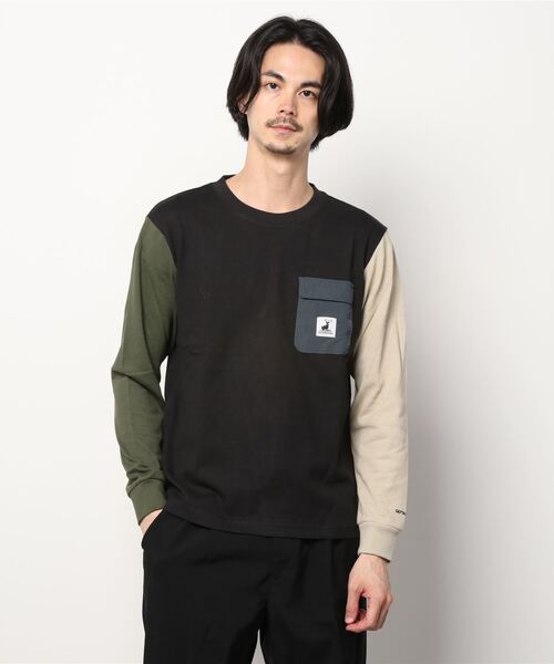 CAPTAIN STAG（キャプテンスタッグ）の「CAPTAIN STAG/キャプテンスタッグ ヘビーパッチポケット無地ロンT（Tシャツ/カットソー・メンズ・ホワイト/ブラック/ベージュ/ホワイト系その他/ブラック系その他・LL/M/L）」の8枚目の写真