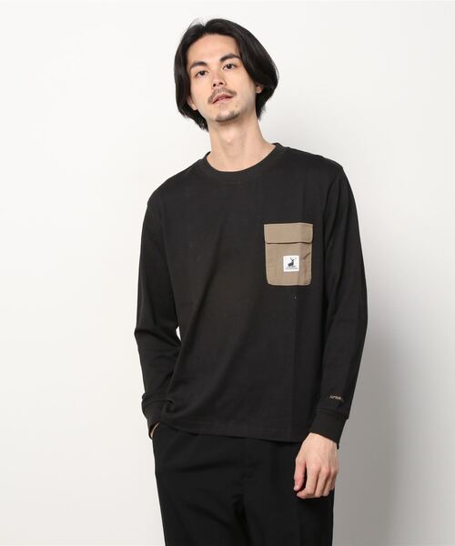 CAPTAIN STAG（キャプテンスタッグ）の「CAPTAIN STAG/キャプテンスタッグ ヘビーパッチポケット無地ロンT（Tシャツ/カットソー・メンズ・ホワイト/ブラック/ベージュ/ホワイト系その他/ブラック系その他・LL/M/L）」の20枚目の写真