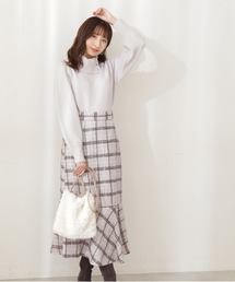 PROPORTION BODY DRESSING | 【堀田茜さん着用　美人百花11月号 掲載商品】チェックツイードマーメイドスカート / 1211220002(スカート)