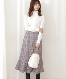 PROPORTION BODY DRESSING | 【堀田茜さん着用　美人百花11月号 掲載商品】チェックツイードマーメイドスカート / 1211220002(スカート)