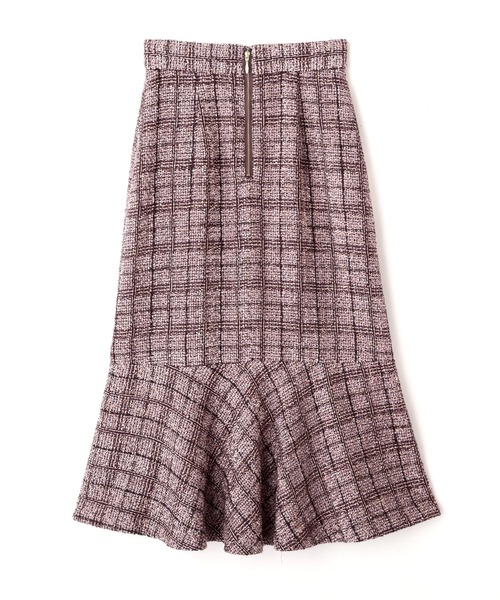 PROPORTION BODY DRESSING（プロポーションボディドレッシング）の「【堀田茜さん着用　美人百花11月号 掲載商品】チェックツイードマーメイドスカート / 1211220002（スカート・レディース・ブルー/ブラック/パープル/ピンク・SMALL/MEDIUM）」の22枚目の写真