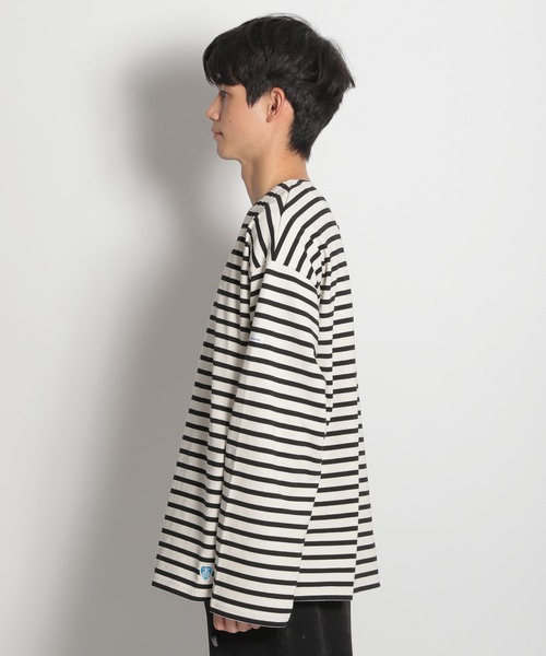 ORCIVAL（オーシバル）の「【ORCIVAL(オーシバル)】コットンロード BIGTシャツ（Tシャツ/カットソー・メンズ・ネイビー/ナチュラル・MEDIUM）」の13枚目の写真