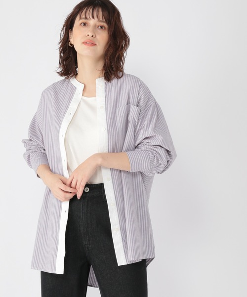 studio CLIP（スタディオクリップ）の「マルチストライプコクーンシャツ（シャツ/ブラウス・レディース・その他1/その他2/その他3・FREE）」の3枚目の写真