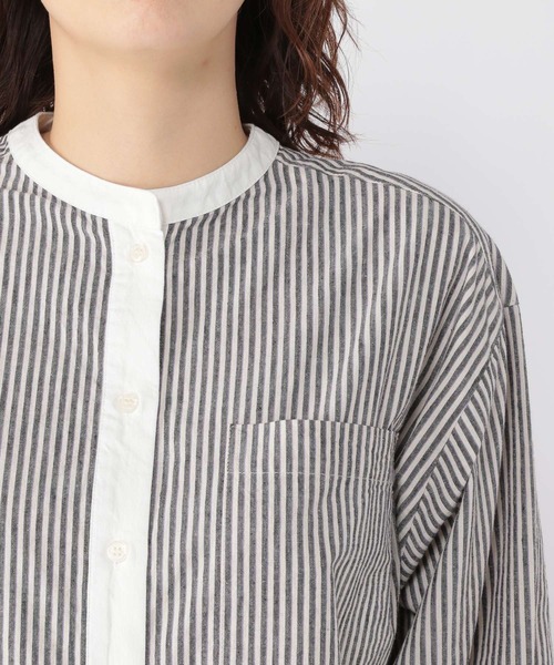 studio CLIP（スタディオクリップ）の「マルチストライプコクーンシャツ（シャツ/ブラウス・レディース・その他1/その他2/その他3・FREE）」の4枚目の写真