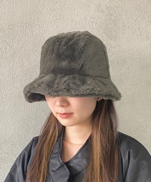 SHAGGIE | スモークカラーファーバケットハット(ハット)