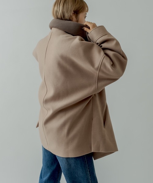 mystic（ミスティック）の「衿リブミドル丈コート（その他アウター・レディース・ブラック/ベージュ/アイボリー・FREE）」の13枚目の写真