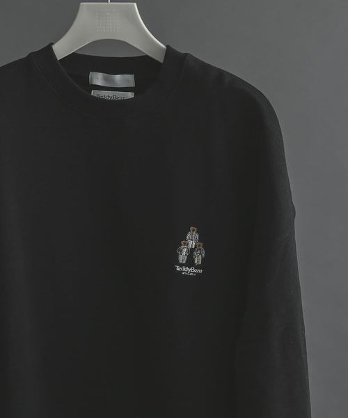 SENSE OF PLACE by URBAN RESEARCH（センスオブプレイスバイアーバンリサーチ）の「『別注』TeddyBear×SENSE OF PLACE　テディベアウラキモウスウェットA（スウェット・メンズ・ブラック/ベージュ/ブルー/グリーン・MEDIUM/LARGE）」の2枚目の写真