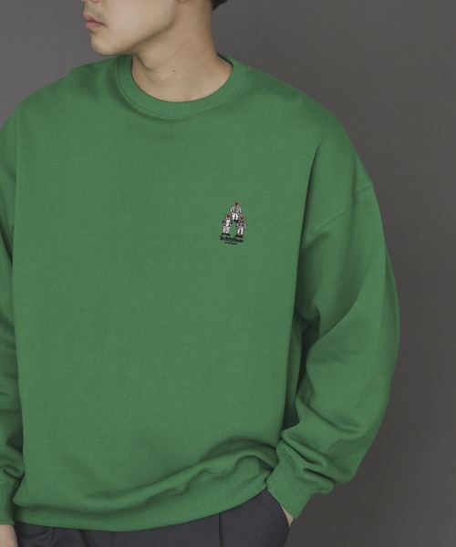 SENSE OF PLACE by URBAN RESEARCH（センスオブプレイスバイアーバンリサーチ）の「『別注』TeddyBear×SENSE OF PLACE　テディベアウラキモウスウェットA（スウェット・メンズ・ブラック/ベージュ/ブルー/グリーン・MEDIUM/LARGE）」の6枚目の写真