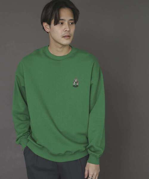 SENSE OF PLACE by URBAN RESEARCH（センスオブプレイスバイアーバンリサーチ）の「『別注』TeddyBear×SENSE OF PLACE　テディベアウラキモウスウェットA（スウェット・メンズ・ブラック/ベージュ/ブルー/グリーン・MEDIUM/LARGE）」の8枚目の写真