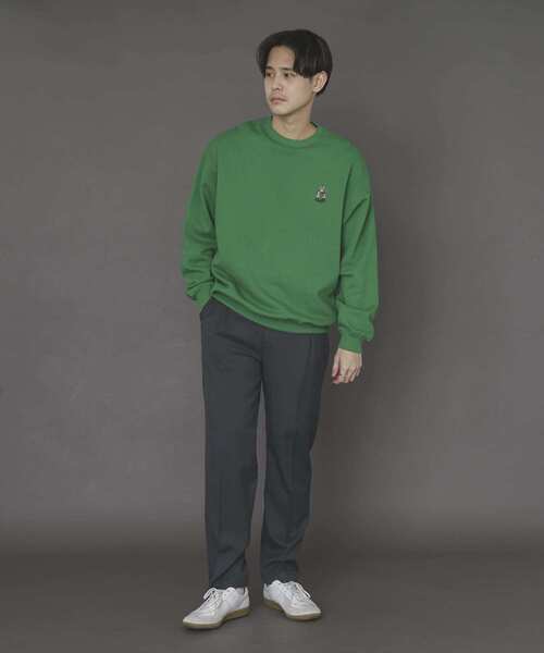 SENSE OF PLACE by URBAN RESEARCH（センスオブプレイスバイアーバンリサーチ）の「『別注』TeddyBear×SENSE OF PLACE　テディベアウラキモウスウェットA（スウェット・メンズ・ブラック/ベージュ/ブルー/グリーン・MEDIUM/LARGE）」の10枚目の写真