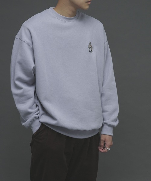 SENSE OF PLACE by URBAN RESEARCH（センスオブプレイスバイアーバンリサーチ）の「『別注』TeddyBear×SENSE OF PLACE　テディベアウラキモウスウェットA（スウェット・メンズ・ブラック/ベージュ/ブルー/グリーン・MEDIUM/LARGE）」の12枚目の写真