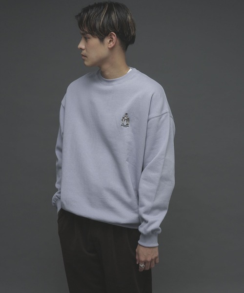 SENSE OF PLACE by URBAN RESEARCH（センスオブプレイスバイアーバンリサーチ）の「『別注』TeddyBear×SENSE OF PLACE　テディベアウラキモウスウェットA（スウェット・メンズ・ブラック/ベージュ/ブルー/グリーン・MEDIUM/LARGE）」の13枚目の写真