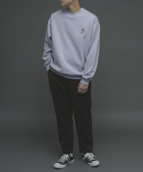 SENSE OF PLACE by URBAN RESEARCH（センスオブプレイスバイアーバンリサーチ）の「『別注』TeddyBear×SENSE OF PLACE　テディベアウラキモウスウェットA（スウェット・メンズ・ブラック/ベージュ/ブルー/グリーン・MEDIUM/LARGE）」の15枚目の写真