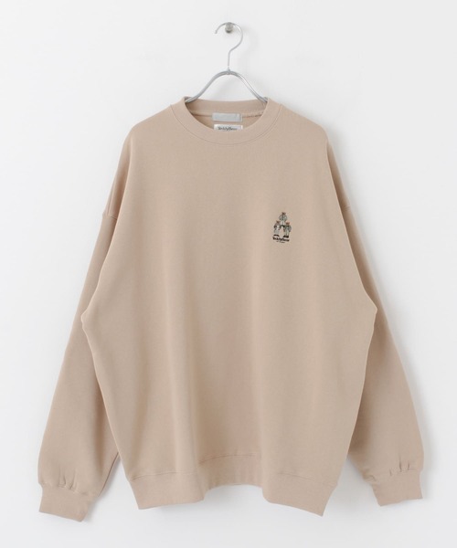 SENSE OF PLACE by URBAN RESEARCH（センスオブプレイスバイアーバンリサーチ）の「『別注』TeddyBear×SENSE OF PLACE　テディベアウラキモウスウェットA（スウェット・メンズ・ブラック/ベージュ/ブルー/グリーン・MEDIUM/LARGE）」の19枚目の写真