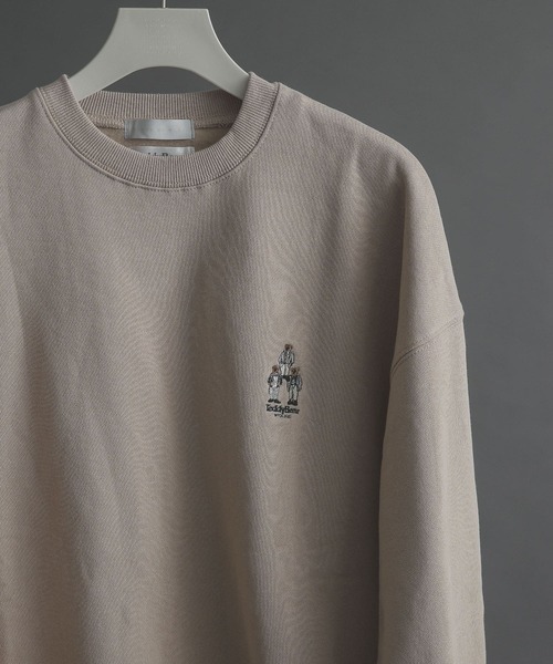 SENSE OF PLACE by URBAN RESEARCH（センスオブプレイスバイアーバンリサーチ）の「『別注』TeddyBear×SENSE OF PLACE　テディベアウラキモウスウェットA（スウェット・メンズ・ブラック/ベージュ/ブルー/グリーン・MEDIUM/LARGE）」の3枚目の写真