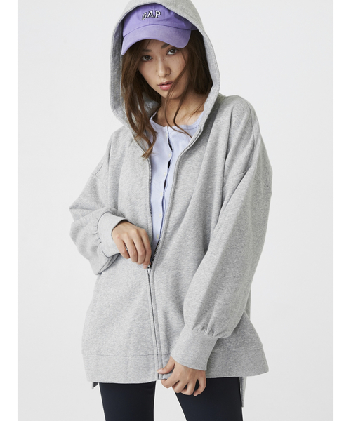 GAP（ギャップ）の「フロントファスナー パーカー（パーカー・レディース・その他/ネイビー/グリーン/グレー・M/XL/L/S/XXS/XS）」の2枚目の写真