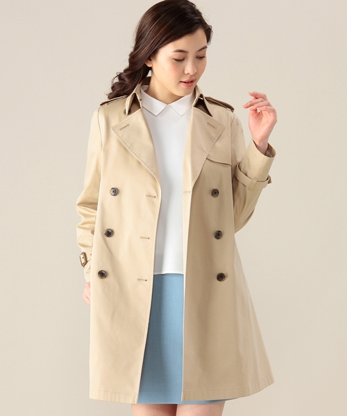 green label relaxing(グリーンレーベルリラクシング)の「◆GT 120/3 GABA トレンチコート ◆(トレンチコート・レディース・ベージュ/ネイビー・44/34/38/40/36/42)」の13枚目の写真