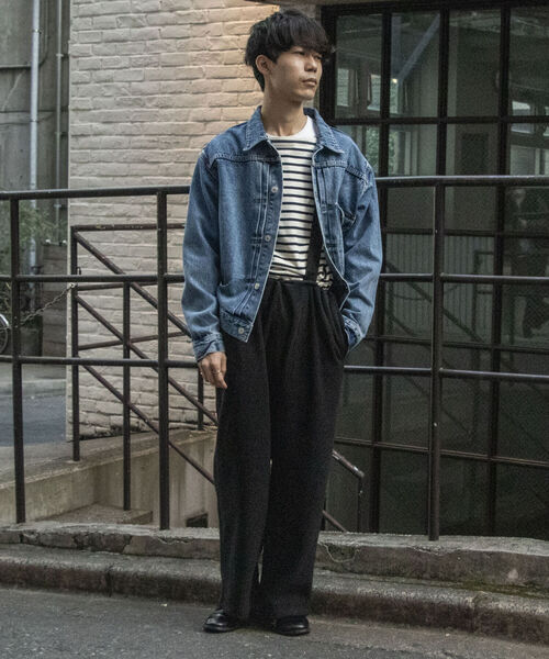 GLOSTER(グロスター)の「【GLOSTER/グロスター】ベルト付 フリースイージーパンツ(その他パンツ・メンズ・ブラック/ライトグレー・MEDIUM/LARGE)」の2枚目の写真
