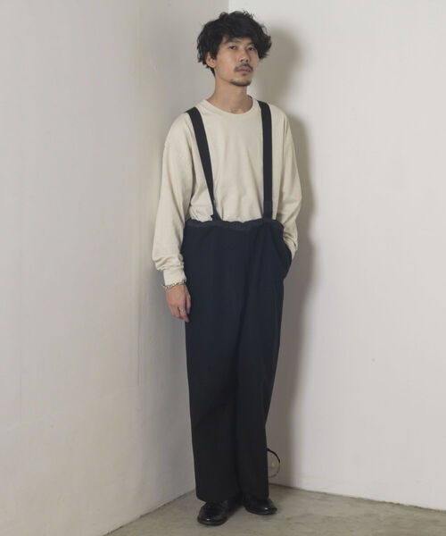 GLOSTER(グロスター)の「【GLOSTER/グロスター】ベルト付 フリースイージーパンツ(その他パンツ・メンズ・ブラック/ライトグレー・MEDIUM/LARGE)」の10枚目の写真
