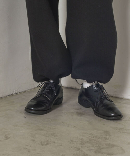 GLOSTER(グロスター)の「【GLOSTER/グロスター】ベルト付 フリースイージーパンツ(その他パンツ・メンズ・ブラック/ライトグレー・MEDIUM/LARGE)」の3枚目の写真