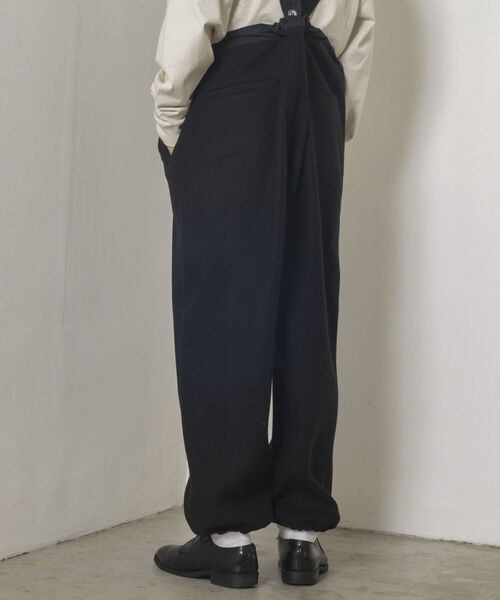 GLOSTER(グロスター)の「【GLOSTER/グロスター】ベルト付 フリースイージーパンツ(その他パンツ・メンズ・ブラック/ライトグレー・MEDIUM/LARGE)」の5枚目の写真
