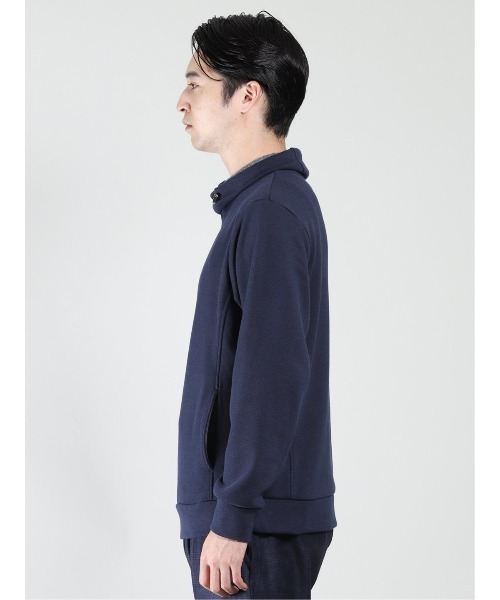 TAKA-Q（タカキュー）の「タカキューメンズ/TAKA-Q：MEN ストレッチ裏シャギー クロスネック長袖プルオーバーTシャツ（Tシャツ/カットソー・メンズ・ブラック/ネイビー/ホワイト・LARGE/MEDIUM/3L/S/X-LARGE）」の7枚目の写真