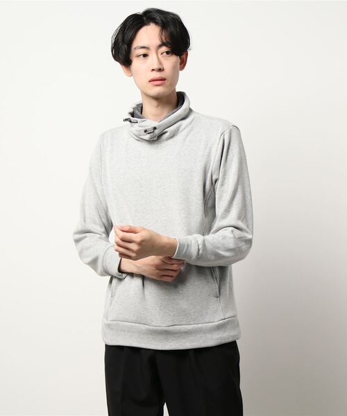 TAKA-Q（タカキュー）の「タカキューメンズ/TAKA-Q：MEN ストレッチ裏シャギー クロスネック長袖プルオーバーTシャツ（Tシャツ/カットソー・メンズ・ブラック/ネイビー/ホワイト・LARGE/MEDIUM/3L/S/X-LARGE）」の12枚目の写真