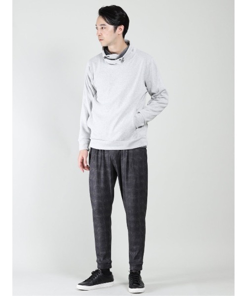 TAKA-Q（タカキュー）の「タカキューメンズ/TAKA-Q：MEN ストレッチ裏シャギー クロスネック長袖プルオーバーTシャツ（Tシャツ/カットソー・メンズ・ブラック/ネイビー/ホワイト・LARGE/MEDIUM/3L/S/X-LARGE）」の18枚目の写真