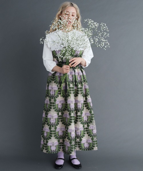 peu pres（プープレ）の「れんげ草JQ ワンピース（ワンピース・レディース・ピンク/オレンジ・FREE）」の20枚目の写真