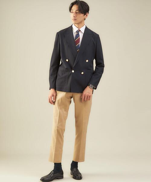 green label relaxing(グリーンレーベルリラクシング)の「ネイビー 02 4B 2P- ダブルジャケット -ストレッチ-(テーラードジャケット・メンズ・ネイビー・M/S/L/XL)」の6枚目の写真