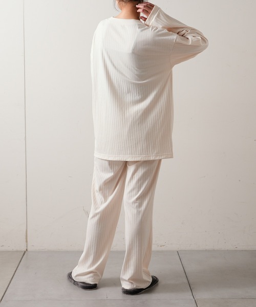 TERRITOIRE（テリトワール）の「ワイドリブカーディガン（カーディガン/ボレロ・レディース・ライトグレー/グリーン/アイボリー・FREE）」の13枚目の写真
