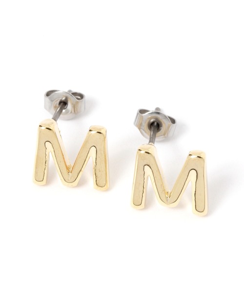 GLOBAL WORK（グローバルワーク）の「イニシャルピアス/260118（ピアス（両耳用）・レディース・ゴールド/イエロー/ライトイエロー/ゴールド系その他/イエロー系その他3/イエロー系その他4・FREE）」の3枚目の写真