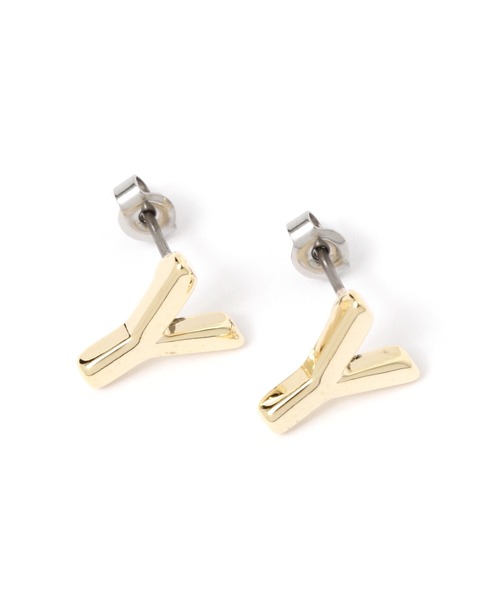 GLOBAL WORK（グローバルワーク）の「イニシャルピアス/260118（ピアス（両耳用）・レディース・ゴールド/イエロー/ライトイエロー/ゴールド系その他/イエロー系その他3/イエロー系その他4・FREE）」の4枚目の写真