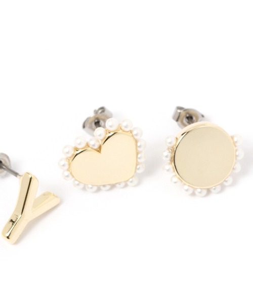 GLOBAL WORK（グローバルワーク）の「イニシャルピアス/260118（ピアス（両耳用）・レディース・ゴールド/イエロー/ライトイエロー/ゴールド系その他/イエロー系その他3/イエロー系その他4・FREE）」の8枚目の写真