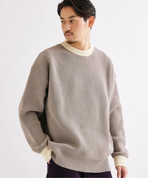 JOURNAL STANDARD(ジャーナルスタンダード)の「【LOGAN / ローガン×JS】別注 ギフト ニット(ニット/セーター・メンズ・グリーン/イエロー系その他/ホワイト/ネイビー/ベージュ・M/L)」の18枚目の写真