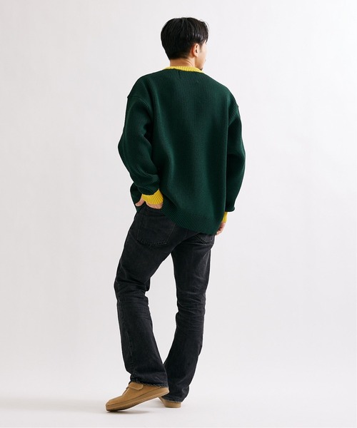 JOURNAL STANDARD(ジャーナルスタンダード)の「【LOGAN / ローガン×JS】別注 ギフト ニット(ニット/セーター・メンズ・グリーン/イエロー系その他/ホワイト/ネイビー/ベージュ・M/L)」の13枚目の写真