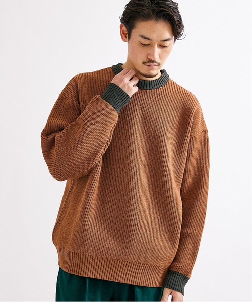 JOURNAL STANDARD(ジャーナルスタンダード)の「【LOGAN / ローガン×JS】別注 ギフト ニット(ニット/セーター・メンズ・グリーン/イエロー系その他/ホワイト/ネイビー/ベージュ・M/L)」の15枚目の写真