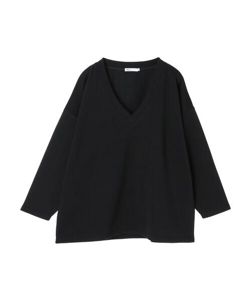 CRAFT STANDARD BOUTIQUE（クラフトスタンダードブティック）の「裏起毛Vネックビックプルオーバー　＊（スウェット・レディース・ダークブラウン/ブラック/ベージュ/カーキ・L/M）」の15枚目の写真