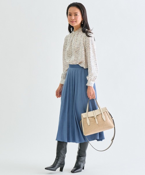 ANAYI（アナイ）の「【雑誌掲載】フラップコンビショルダー バッグ（トートバッグ・レディース・ブラウン/オフホワイト・FREE）」の3枚目の写真